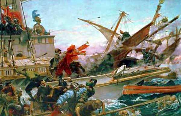 Juan Luna The Battle of Lepanto Spain oil painting art